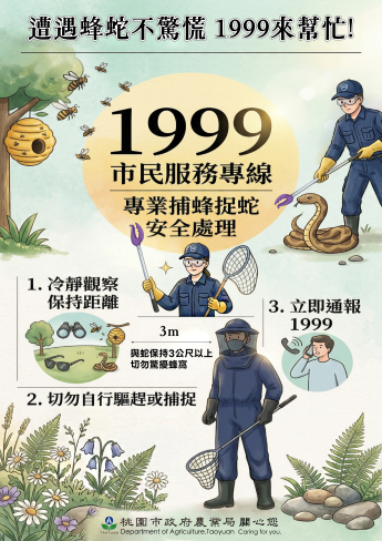 轉知農業局捕蜂捉蛇通報方式 轉知農業局捕蜂捉蛇通報方式